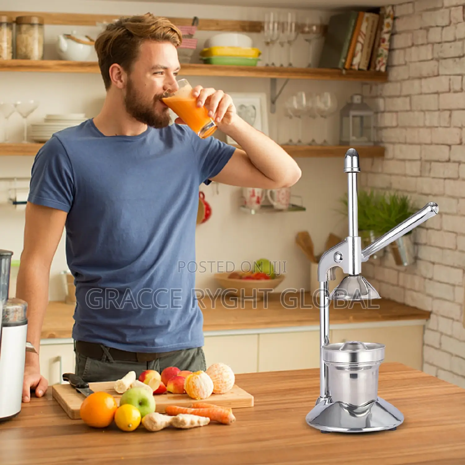 Stainless Steel Manual Citrus Juicer