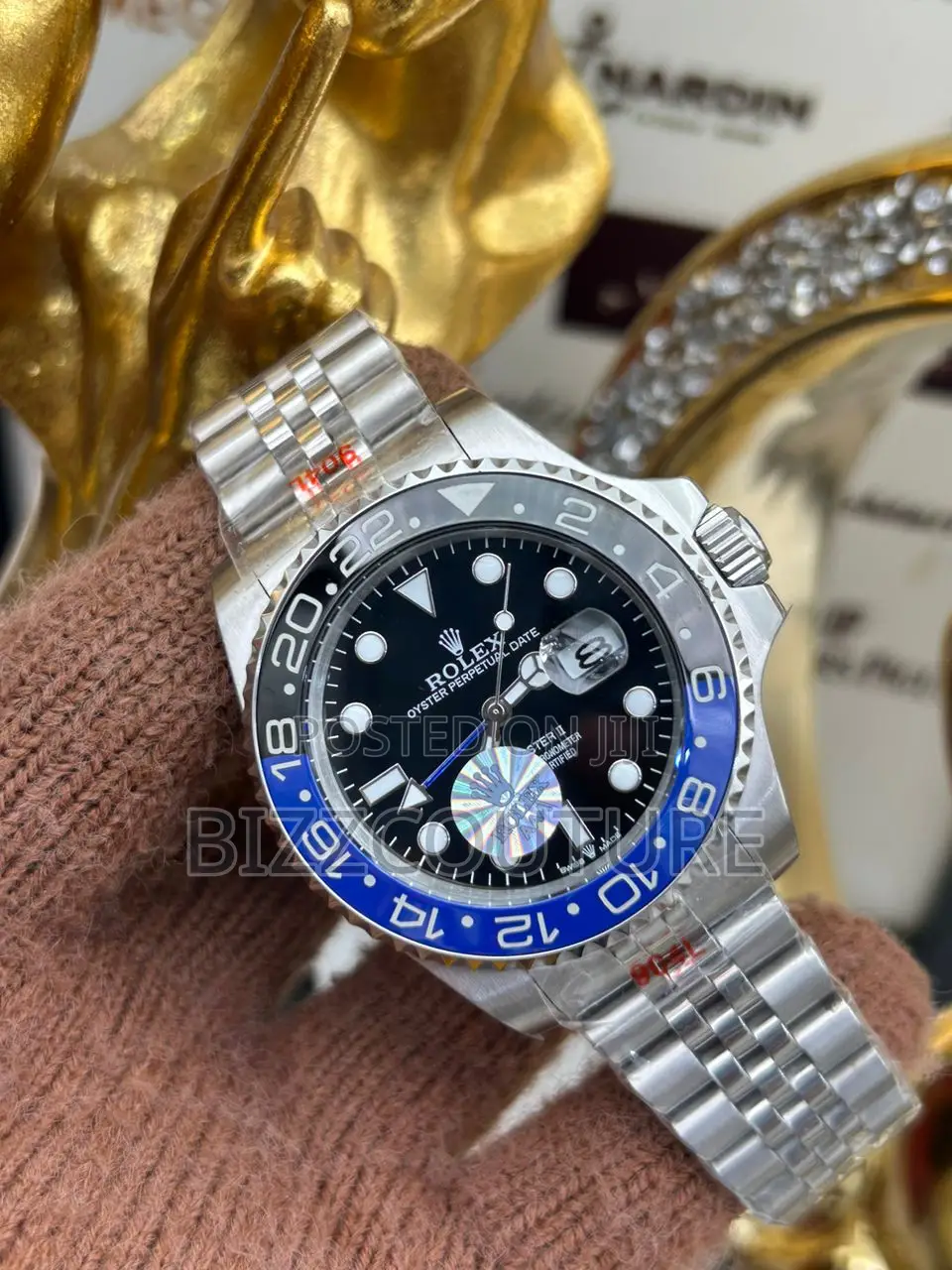 Original Rolex Oyster Perpetual Silver Chain Watch in Store