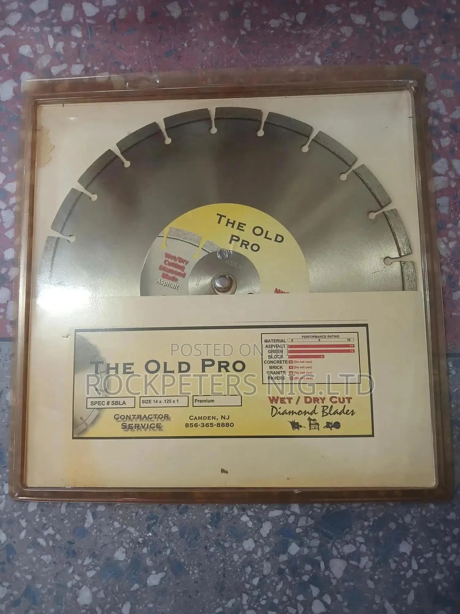 14" the Old Pro Diamond Saw Blade 14SBLA