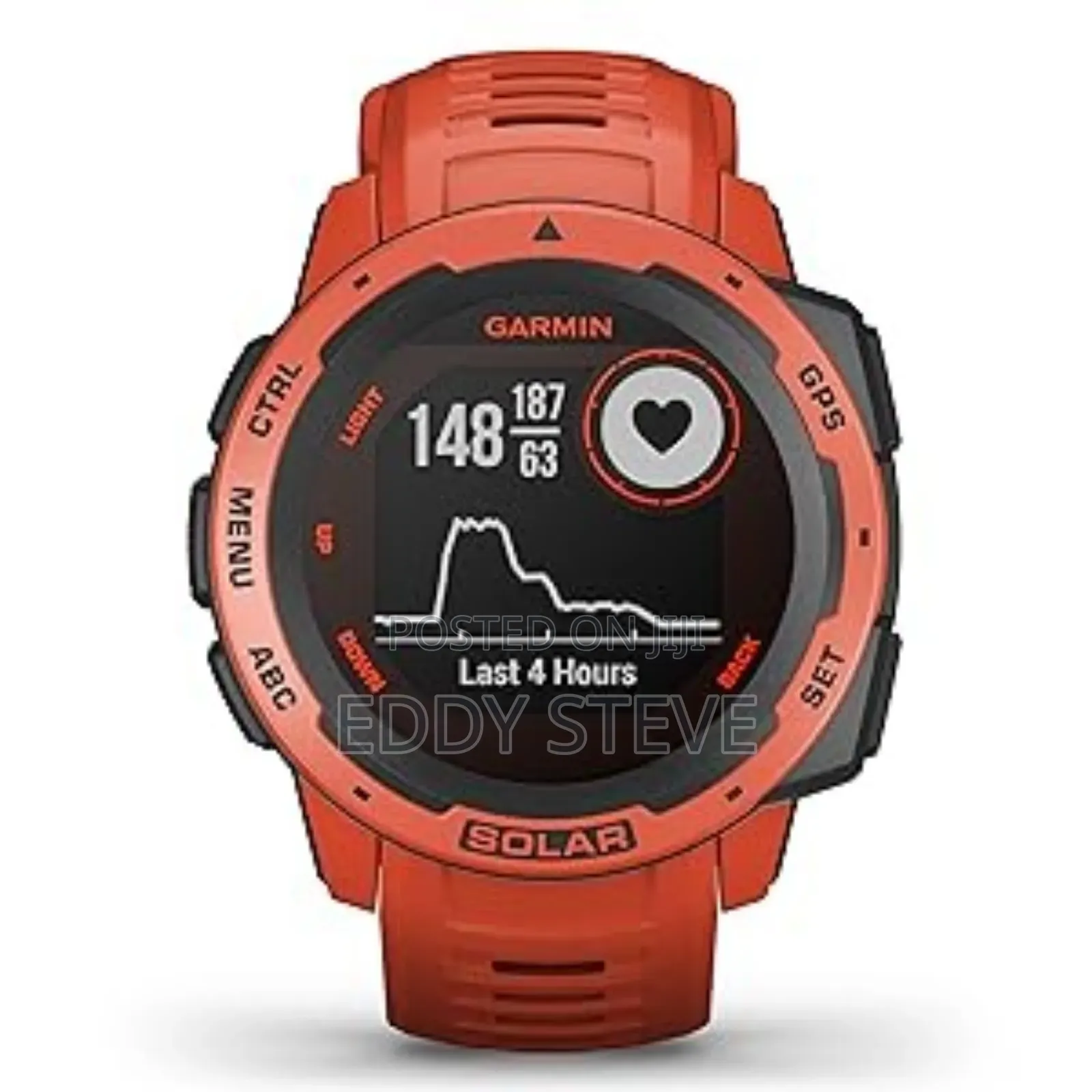 London Used Garmin Instinct Solar Red