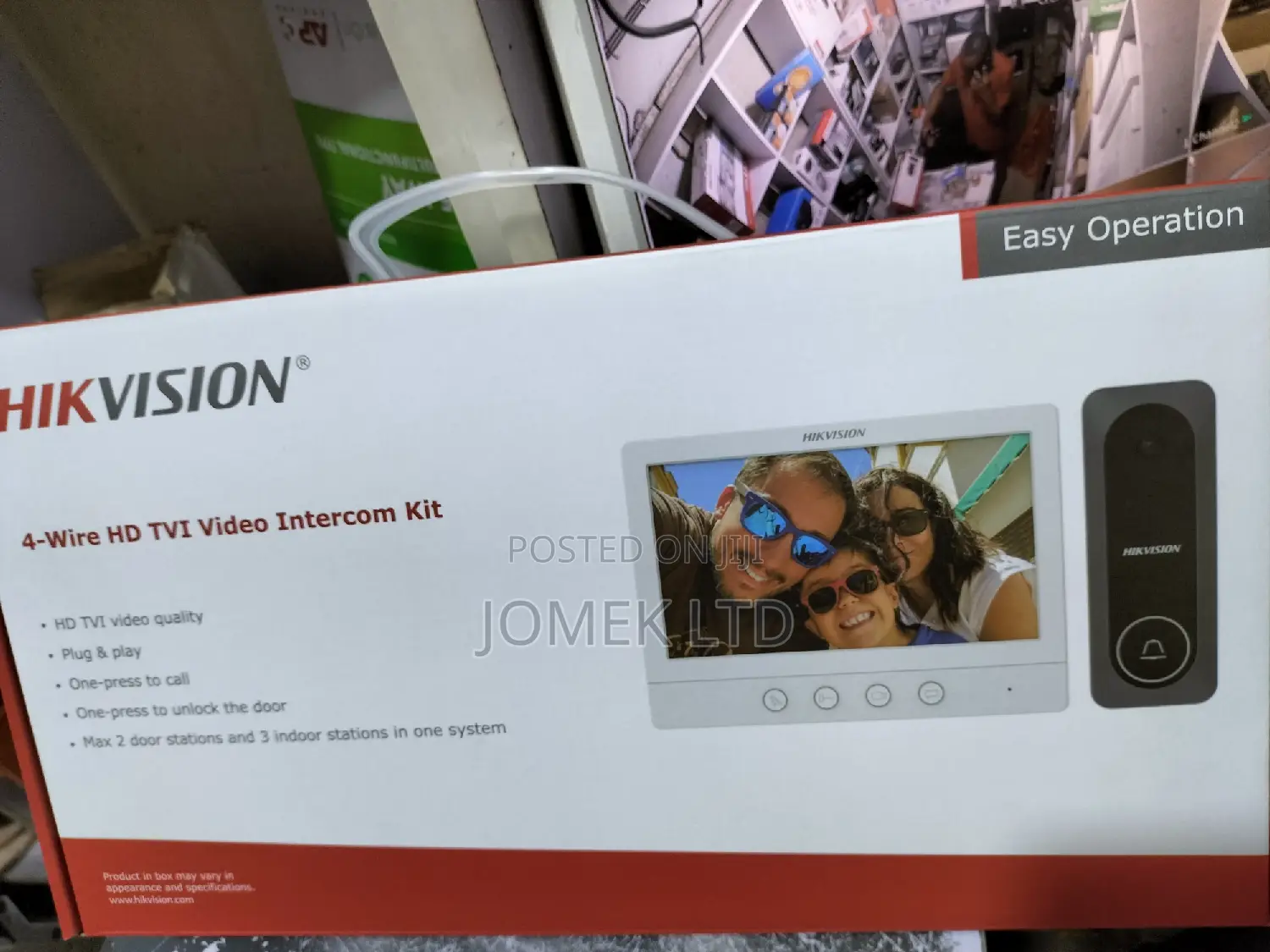 Hikvision Ds-Kis212 Reliable Four-Wire Hd Video Intercom Kit