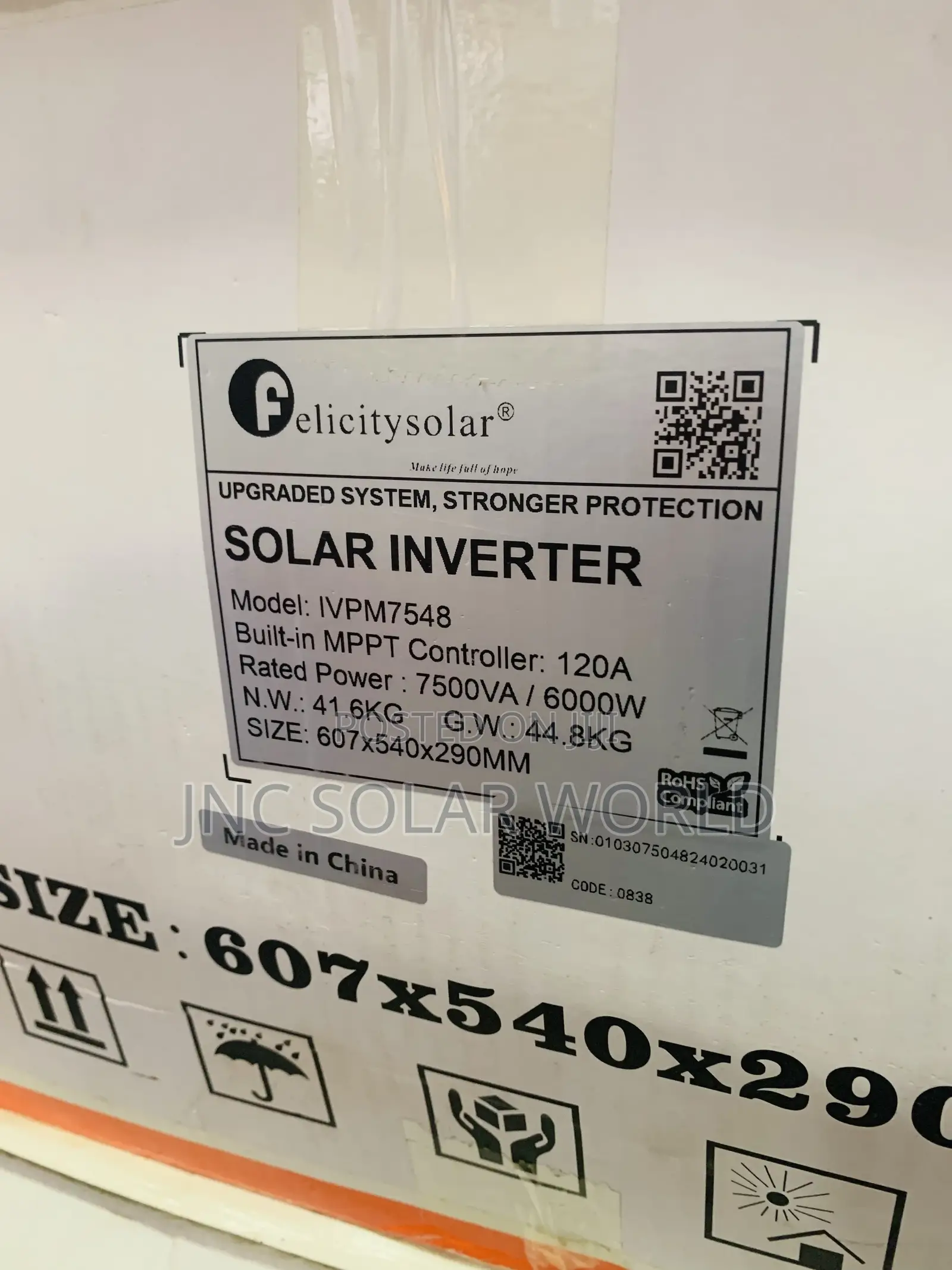 7.5kva/48v Felicity Hybrid Inverter