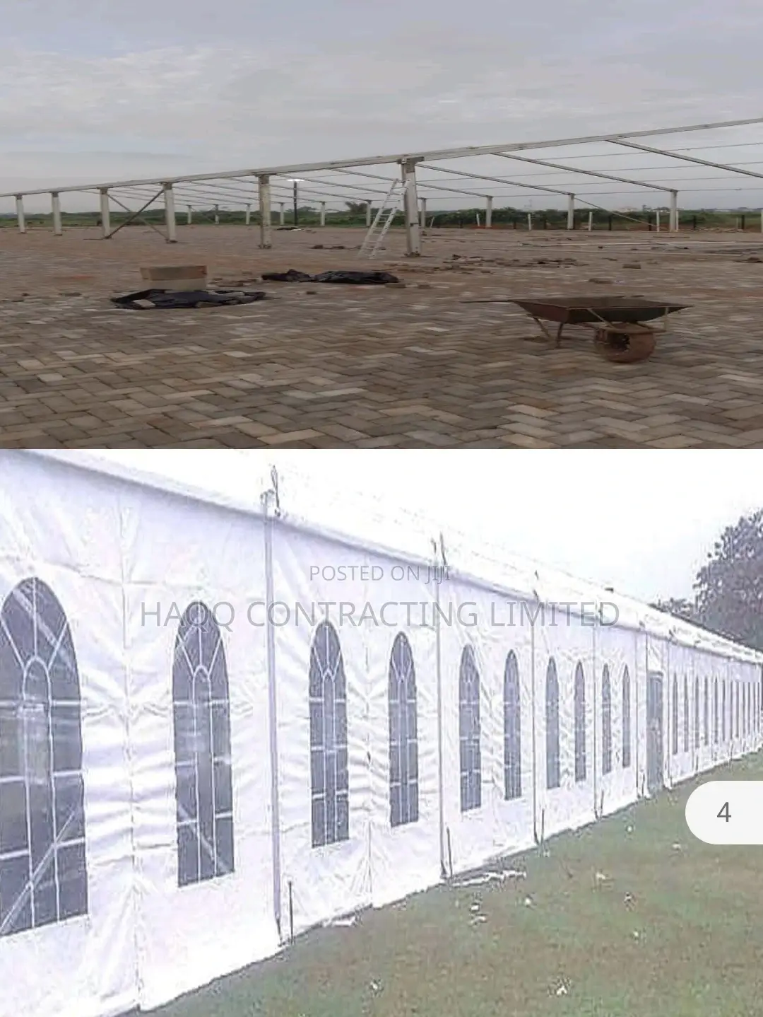 Large Fabric Canopy/Loading Bay Canopy/ Wind Resistance