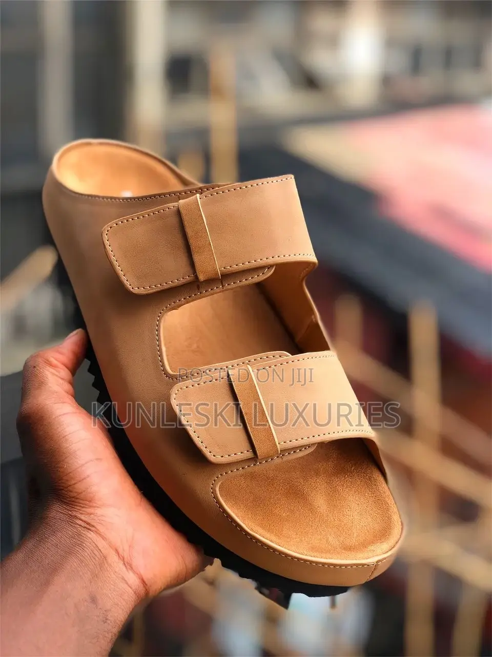 Original Zara Leather Slippers