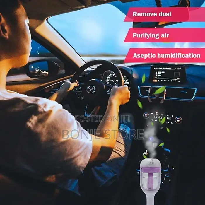 Car Humidifier Purifier - 180° Rotation Car Diffuser