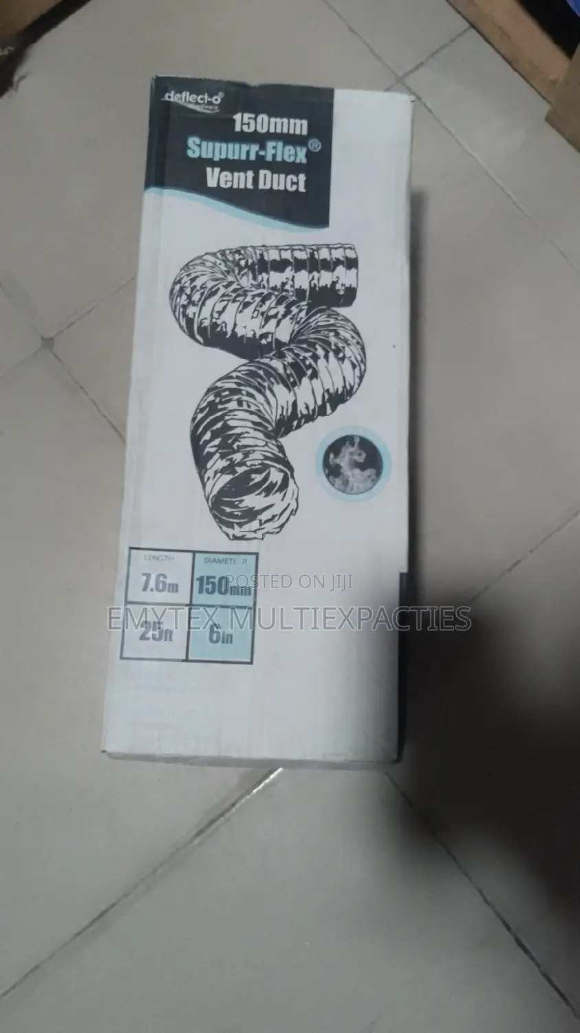 Flexible Duct Hose 7.6m/25ft,150mm