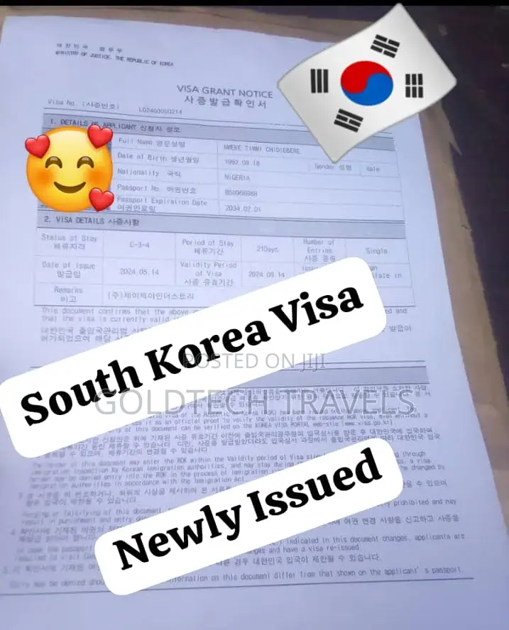 South Korea Tourist/Visit Visa Package Available