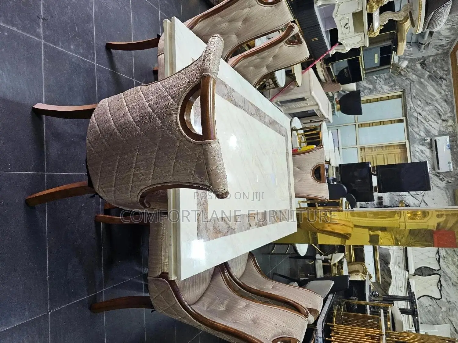 Marble Dining With 6 Seater