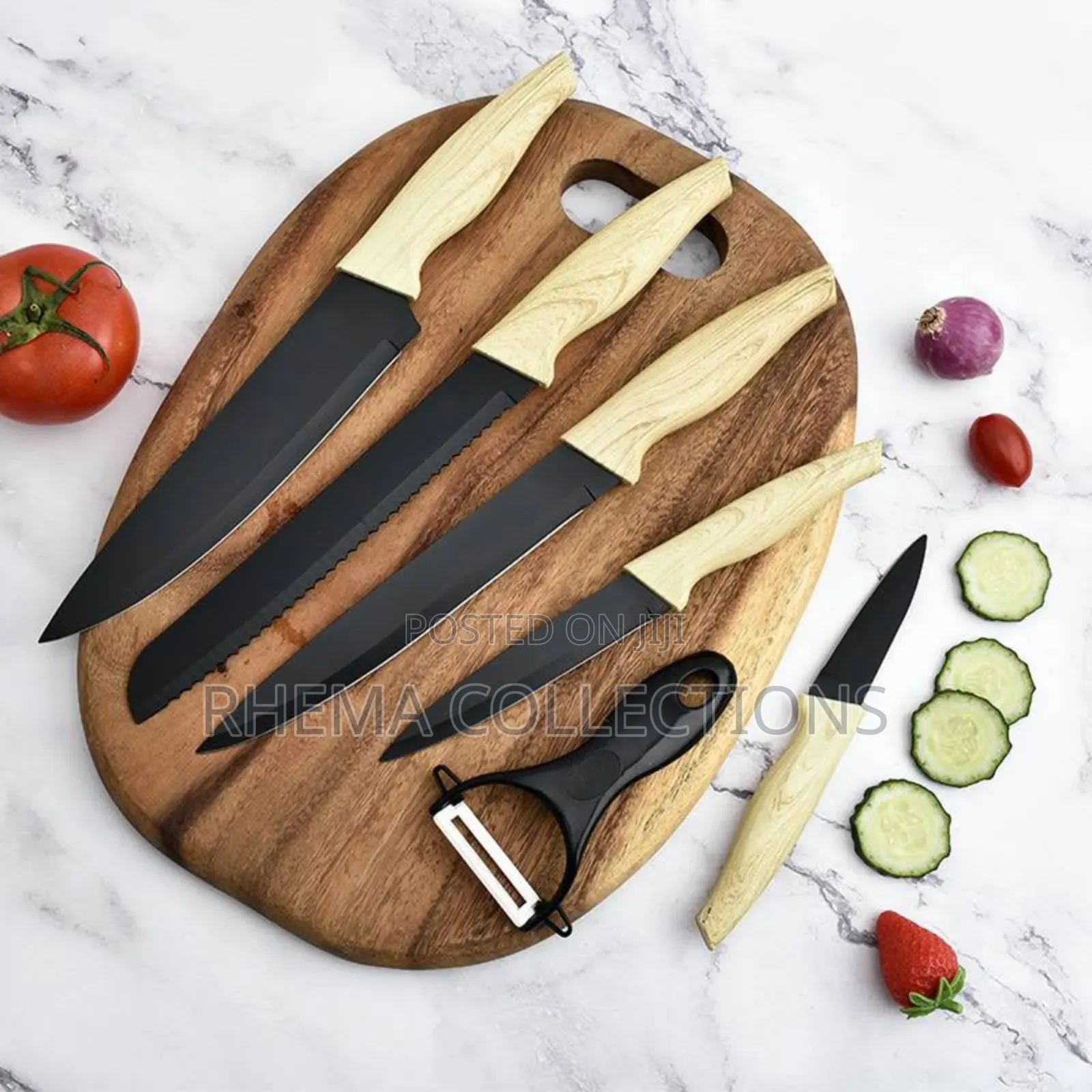 High Quality Kitchen Knife Set PLUS Scissors Peeler