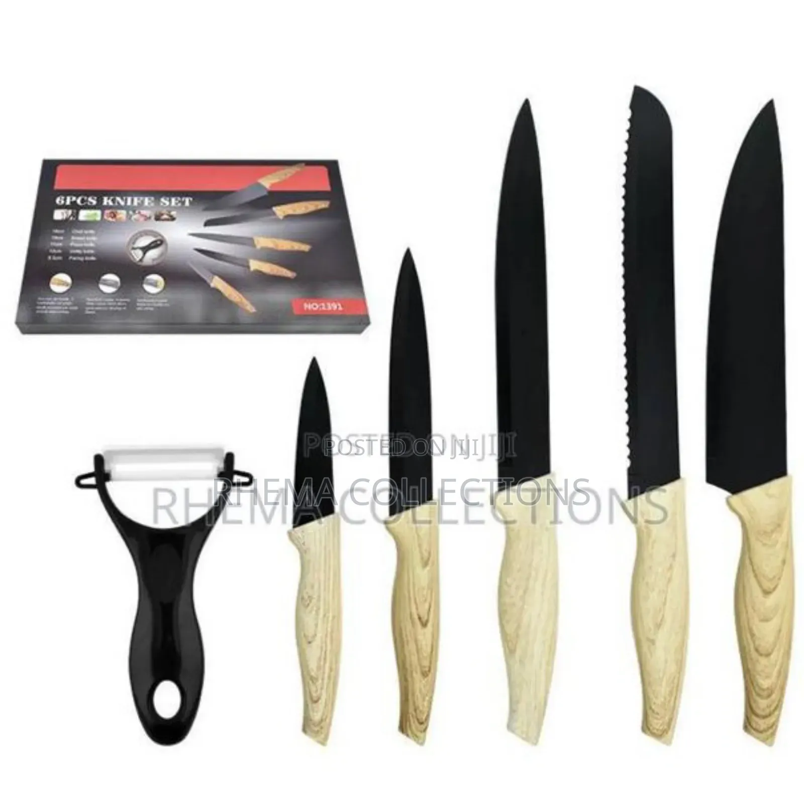 High Quality Kitchen Knife Set PLUS Scissors Peeler