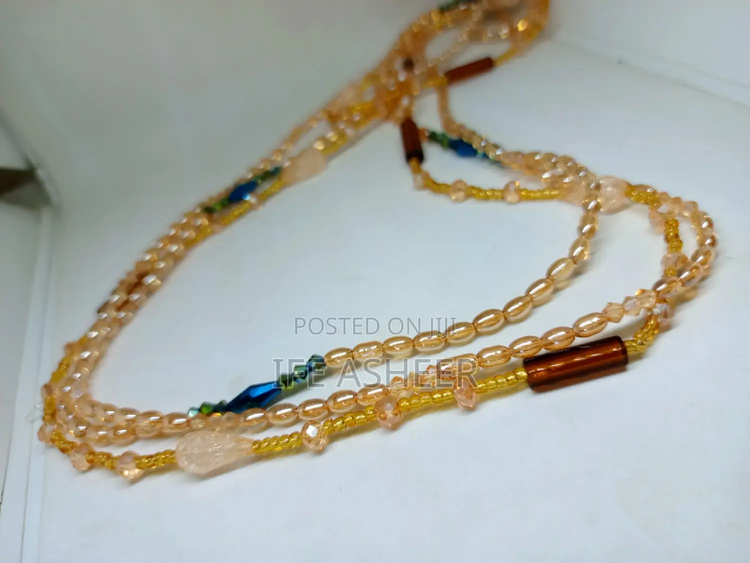 3 Layers Ladies Waist Gold Beads 011