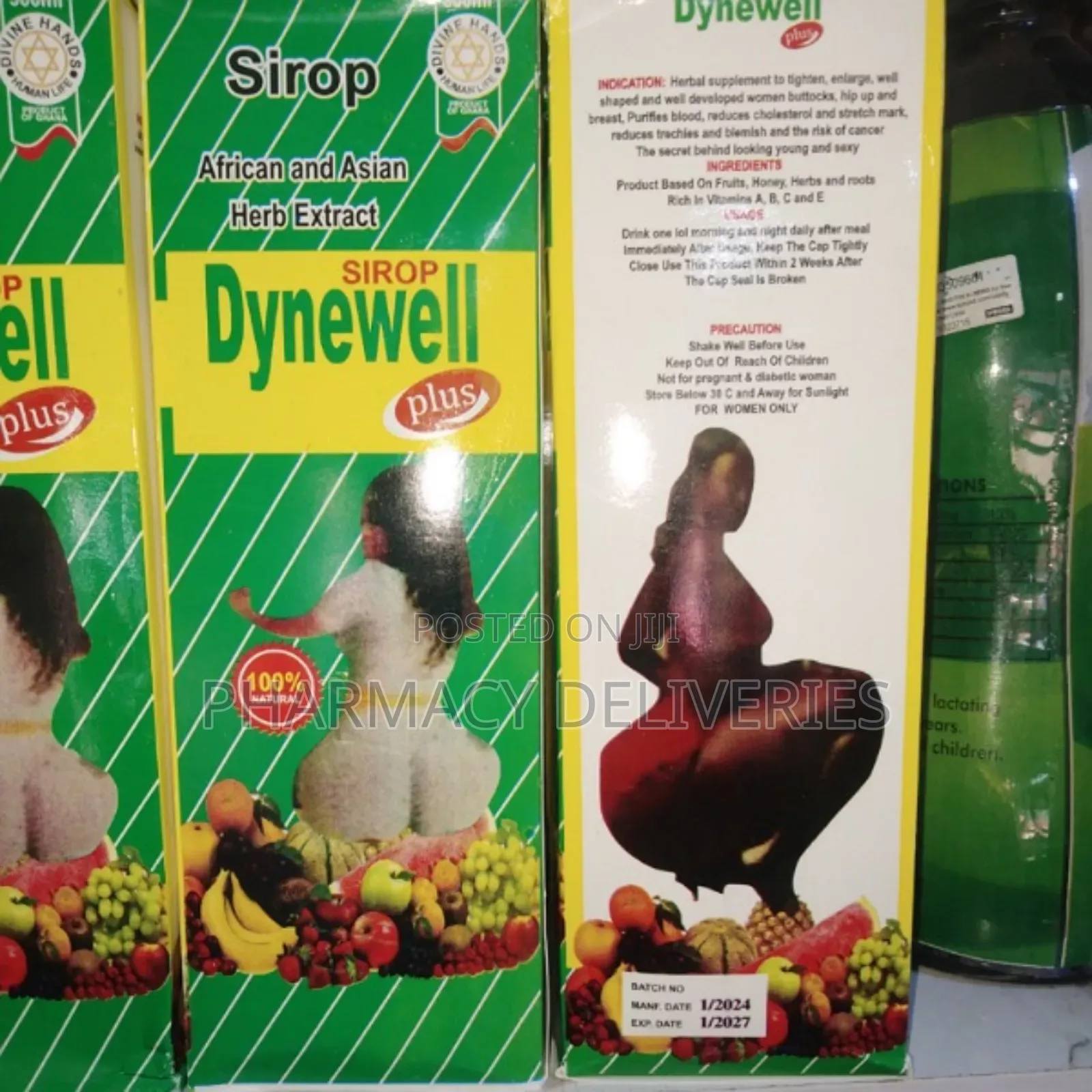 Dynwell Syrup Used to Enhance the Buttocks, Hips, and Breast
