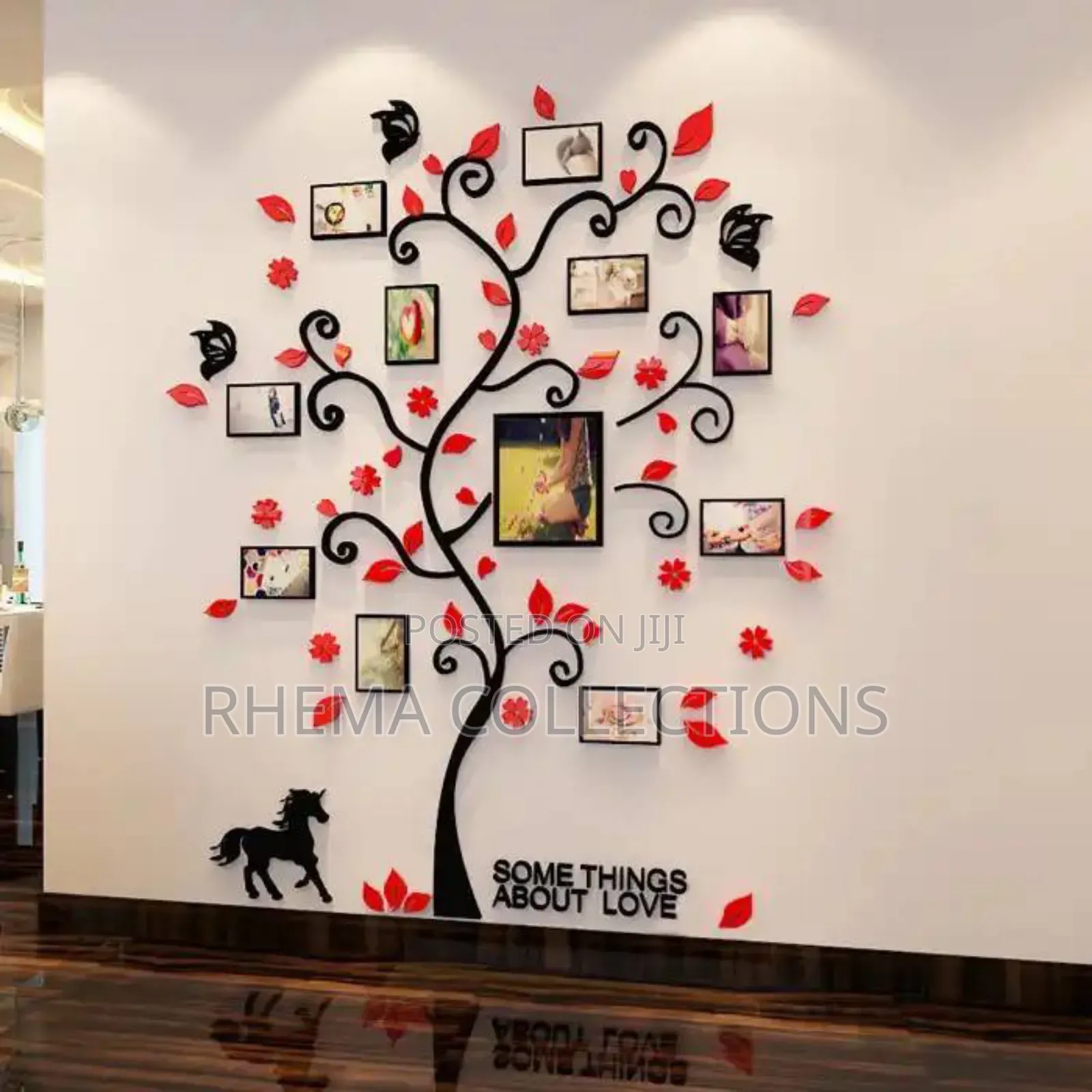 143*160cm 3d Family Photo Frame Tree Home Decor Wall Sticker