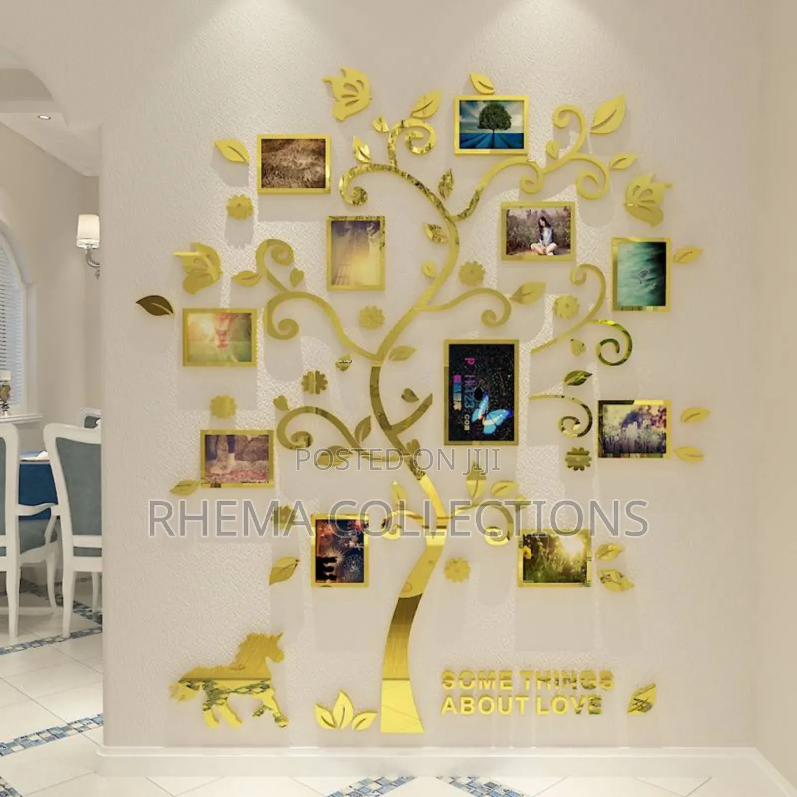 143*160cm 3d Family Photo Frame Tree Home Decor Wall Sticker