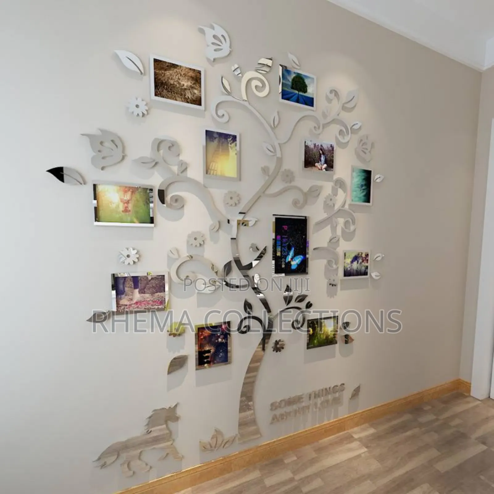143*160cm 3d Family Photo Frame Tree Home Decor Wall Sticker
