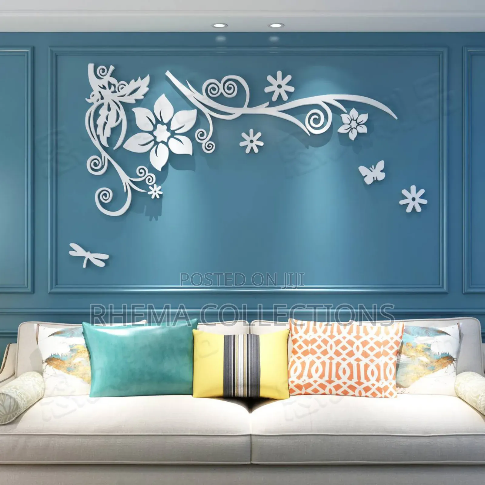 3d Romantic Rattan Flower Vine Acrylic Crystal Home Decor