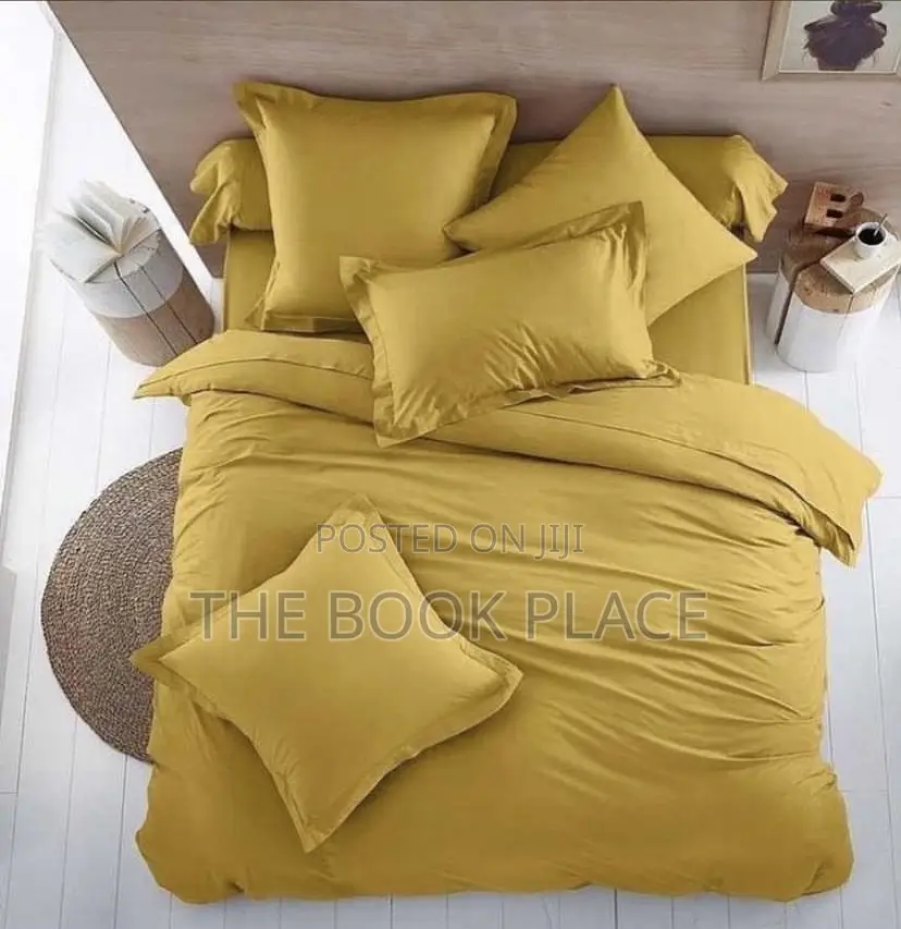 Plain Yellow Cotton Bedding