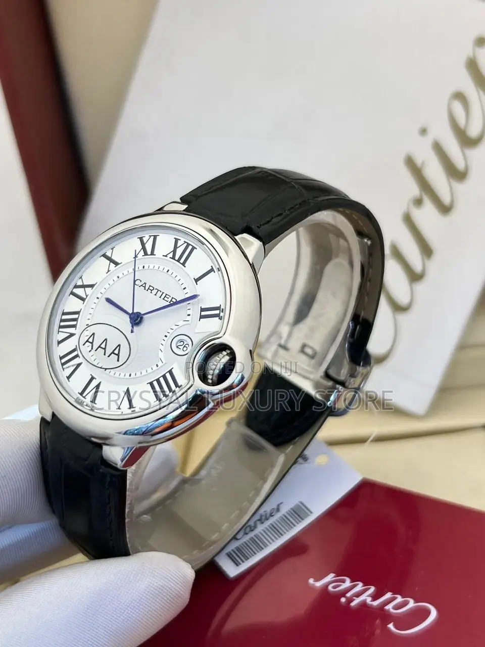 Cartier Quality Luxury Unisex Leather Wristwatch