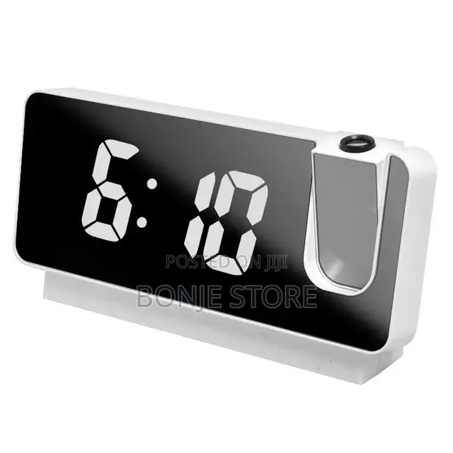 Digital Alarm Clock Led Screen Projection Desktop Clock
