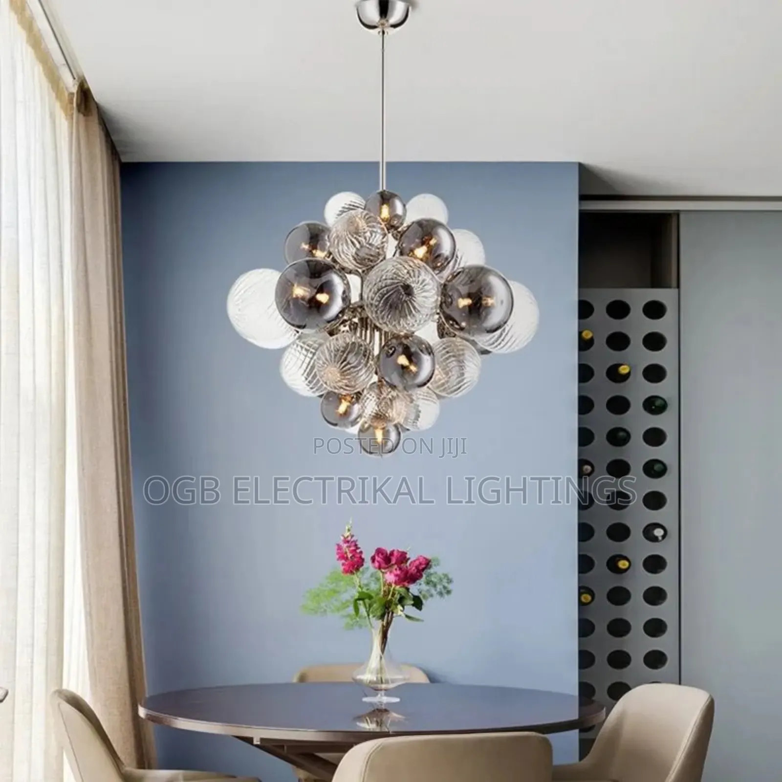 Designer New Glass Ball Bubble Chandelier