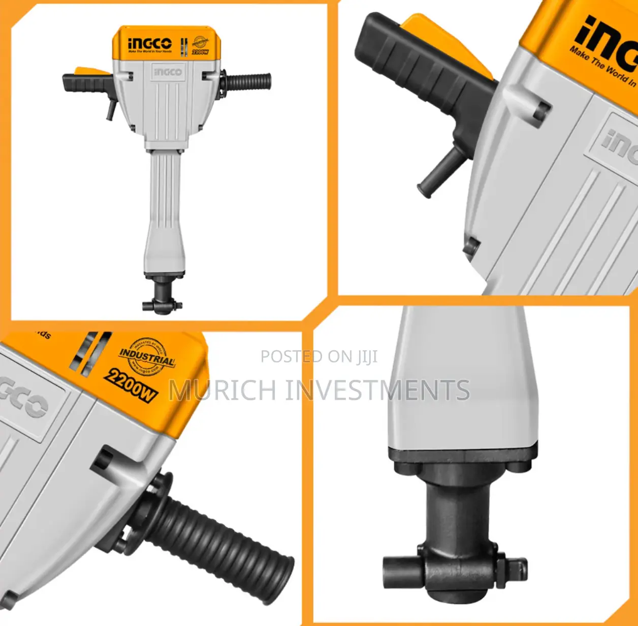 Demolition Hammer With Anti Vibration System 2200 Watts