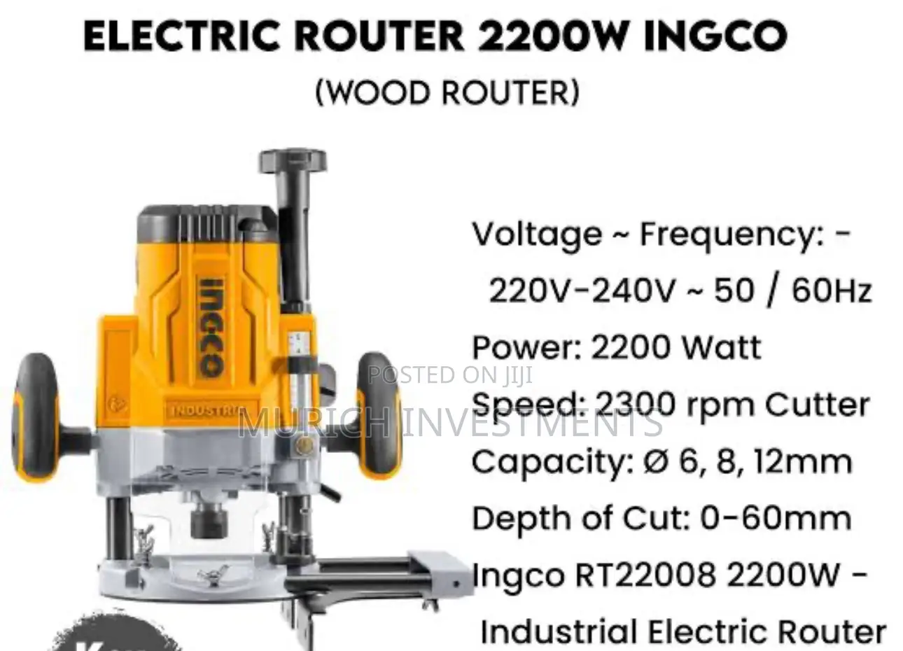 Industrial Electric Router 2200W – Variable Speed– RT22008