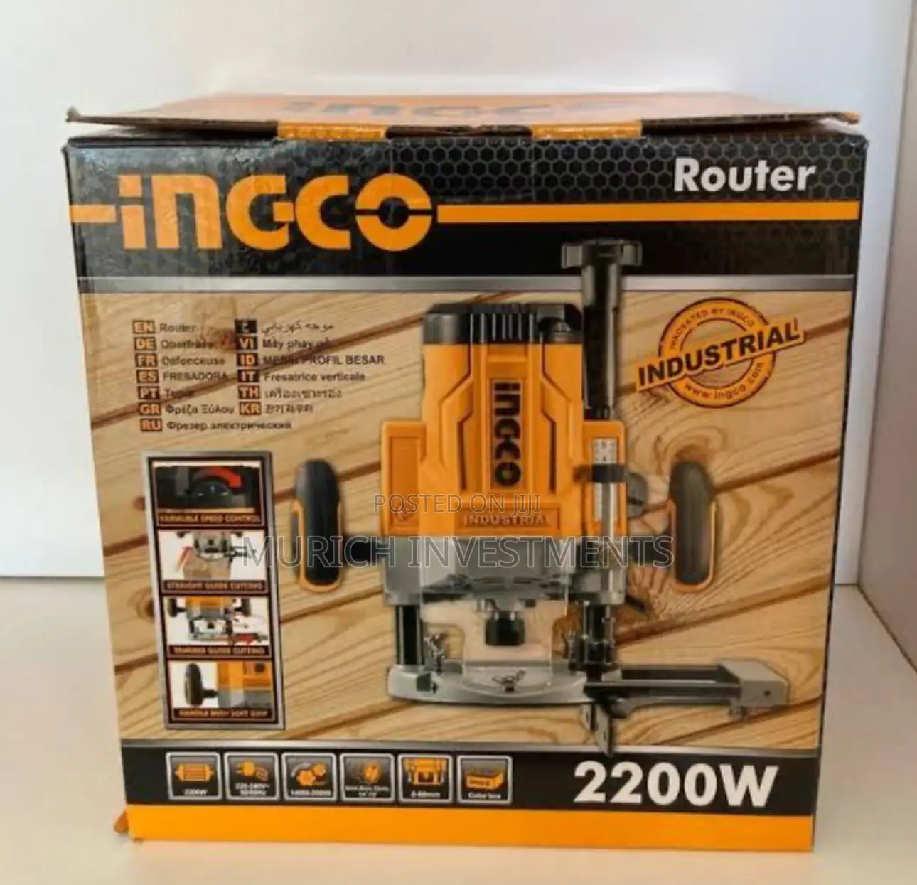 Industrial Electric Router 2200W – Variable Speed– RT22008