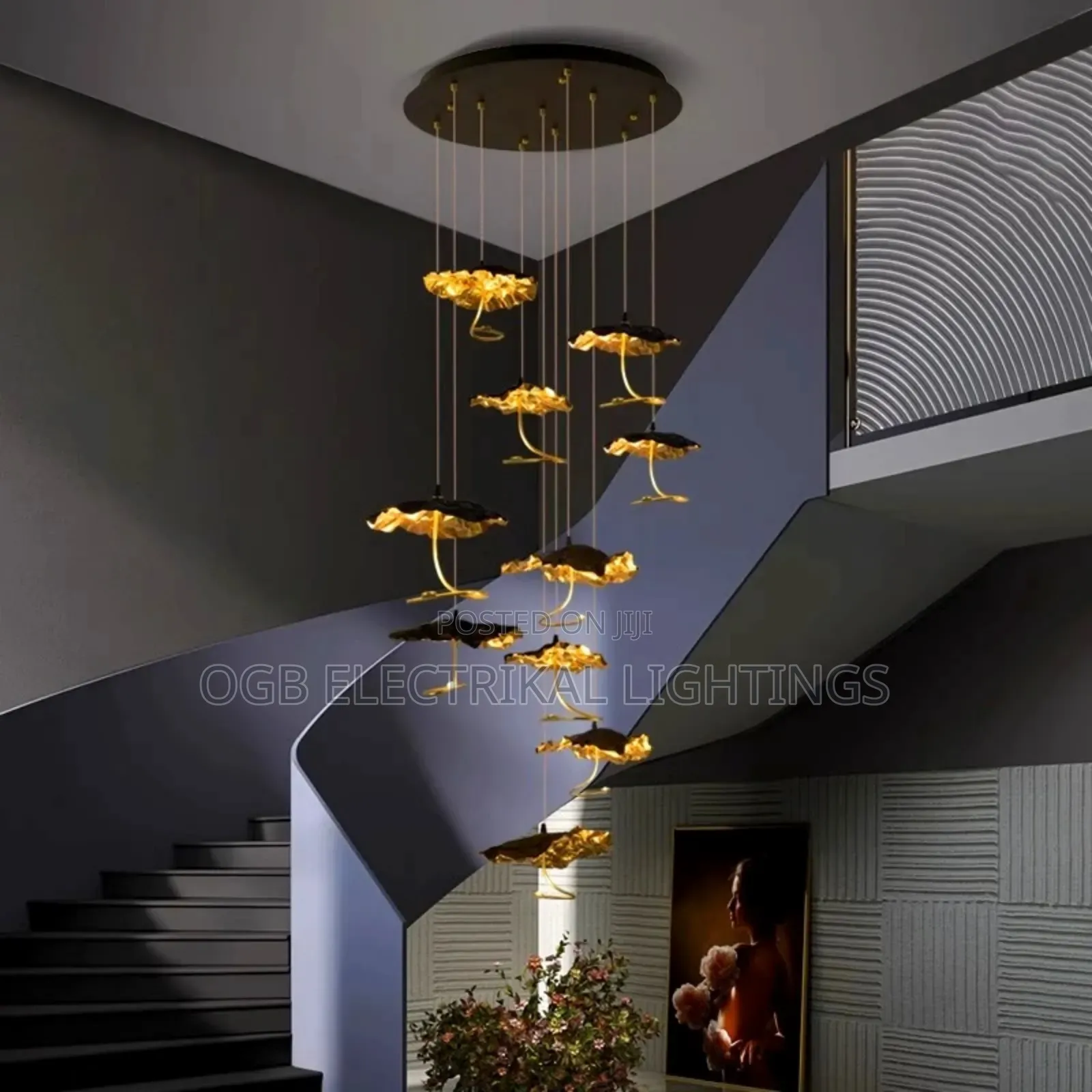 Staircase Chandelier Nordic