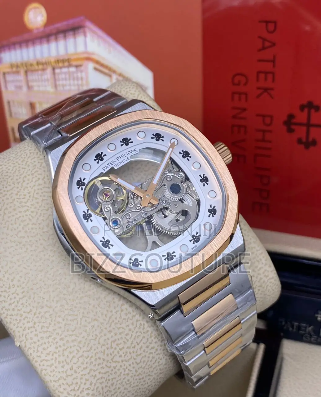 Original PATEK PHILIPPE Mechanical Silver Chain Watch