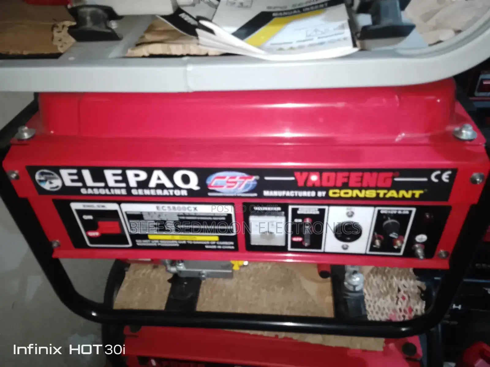 Elepaq Constant Pure Cooper Generator 3.5kva 3 Years Garanty