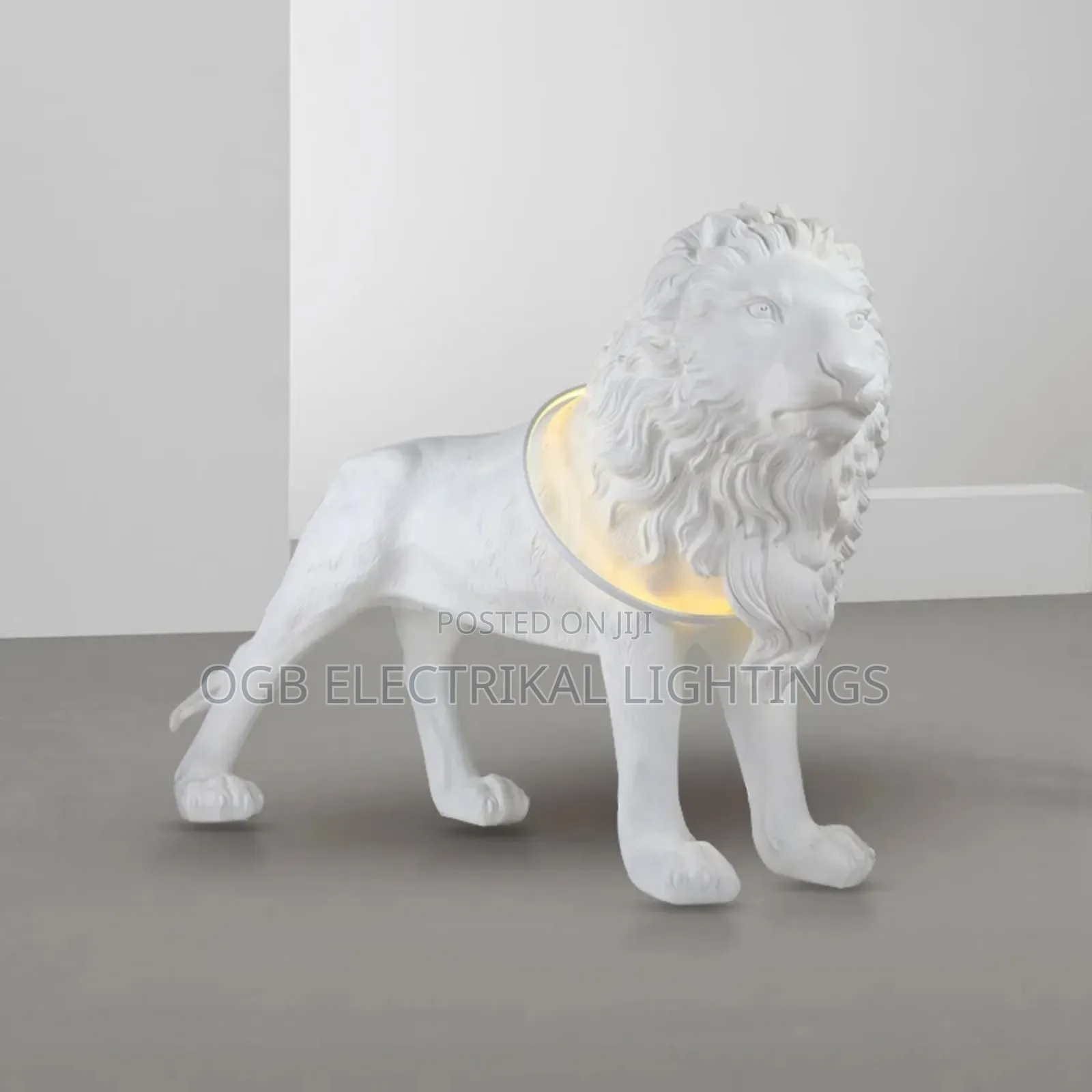 Nordic Lion Sculpture Floor Lamp