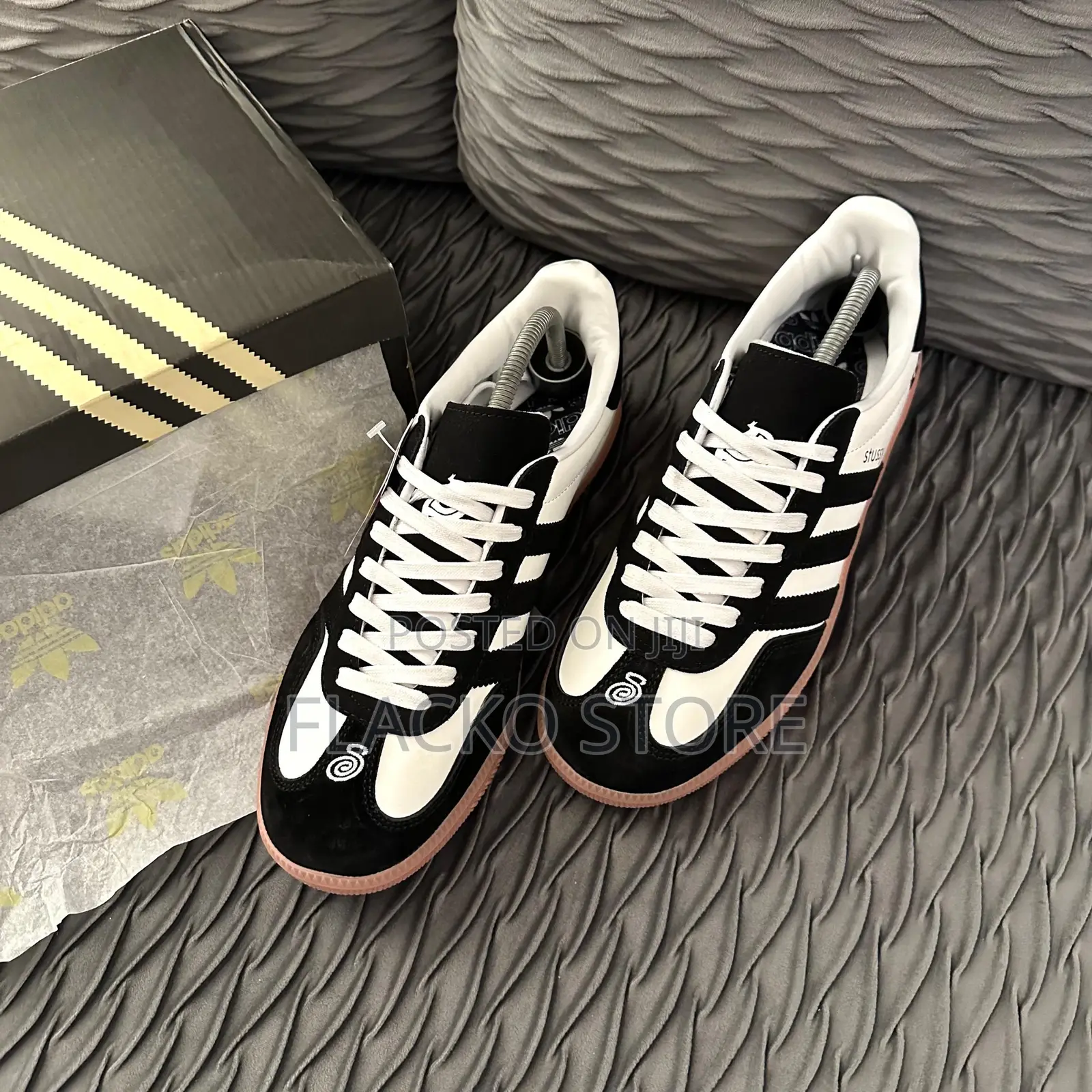 Original Stüssy X Adidas Samba Og Black Sneakers