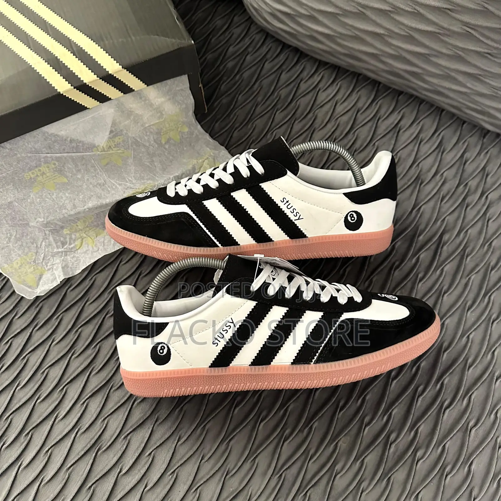 Original Stüssy X Adidas Samba Og Black Sneakers