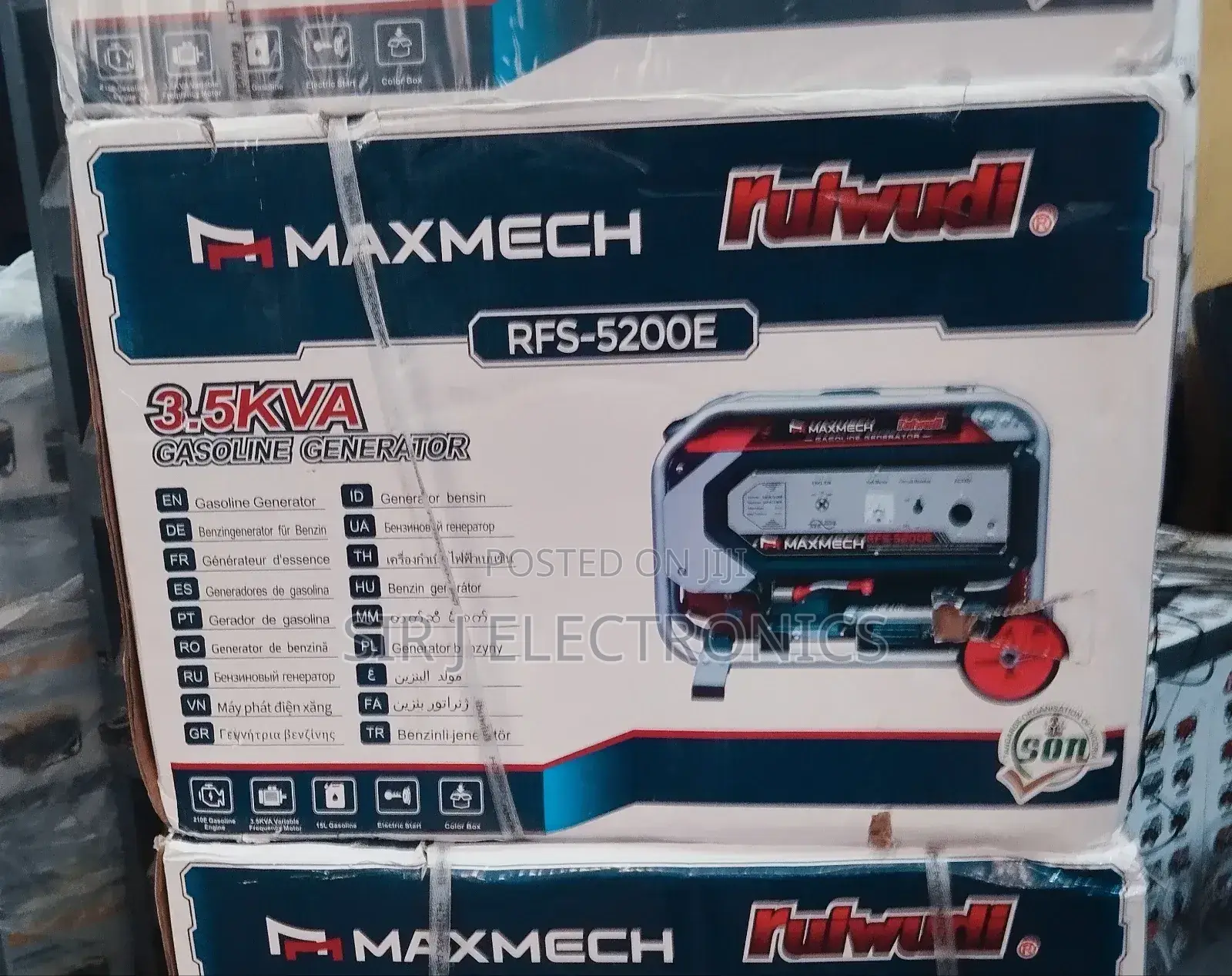 Brand New 3.5kva MAXMECH Generator (Keystart) 100% Copper