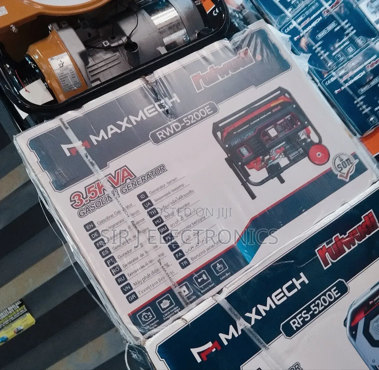 Original 3.5kva Maxmech Keystart Petrol Generator