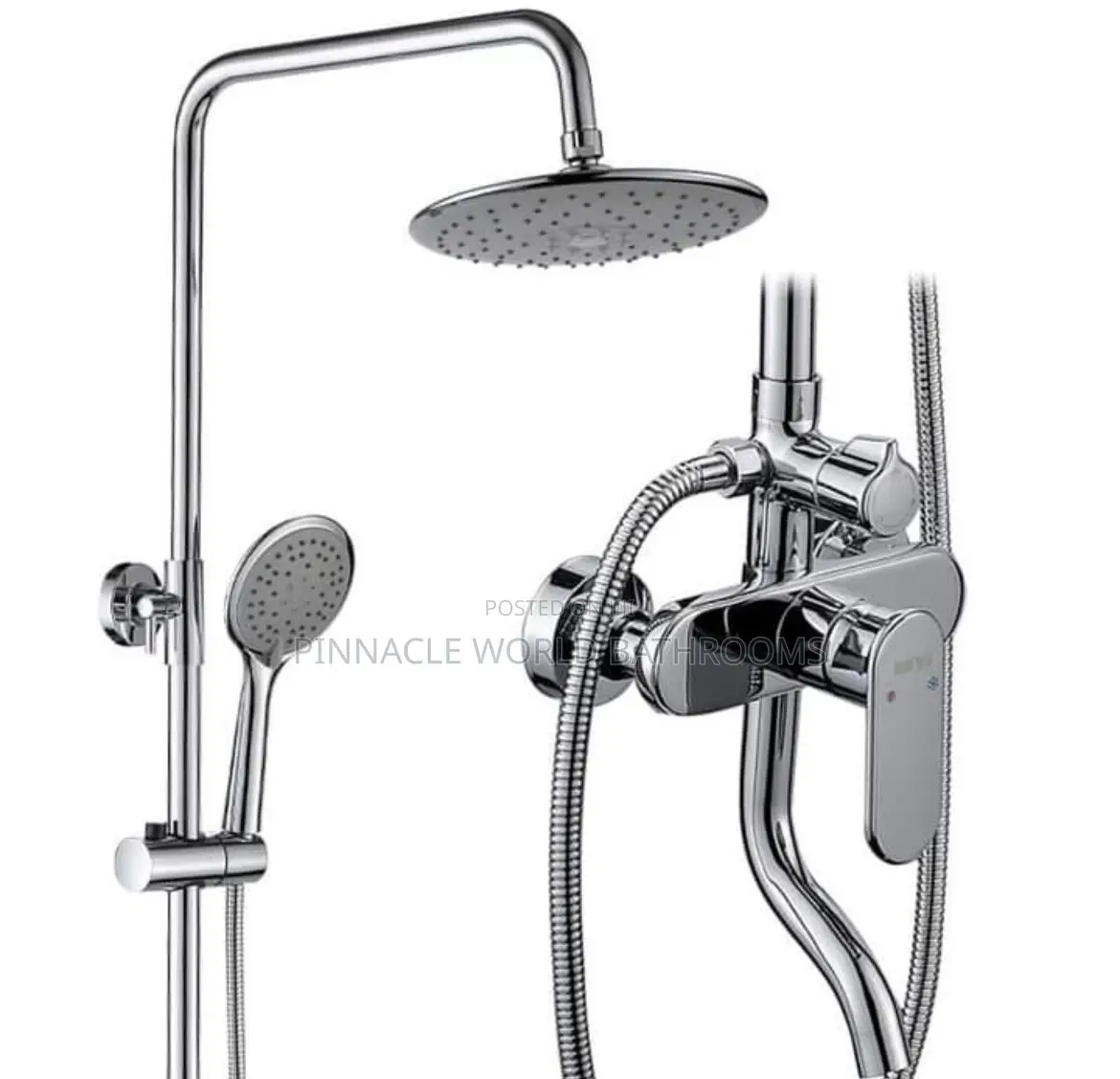 Stainless Kettle Mouth Standing Shower Set
