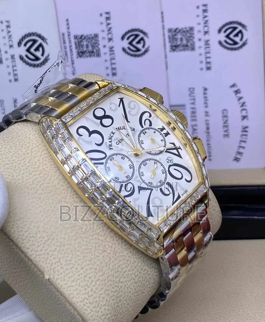 Original FRANCK Muller Silver and Gold Mix Chain Watch