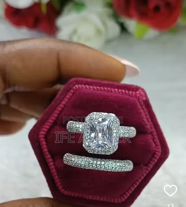 Angelina Beautiful Ladies Engagement Silver Ring