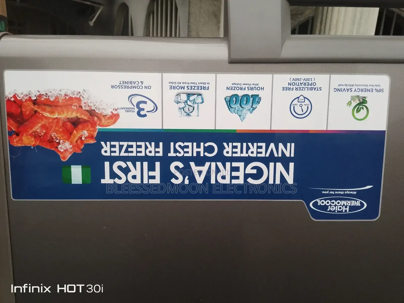 Haier Thermocool Inverter Freezer 6 Fit 5 Years Warranty