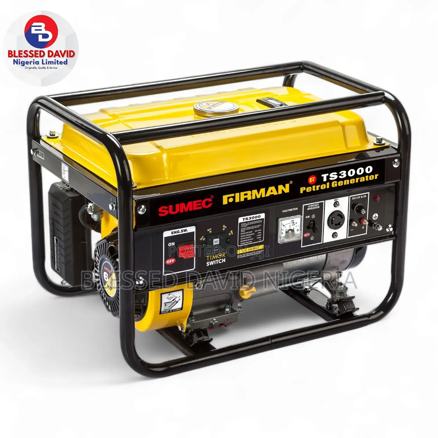 Sumec Firman TS3000, 3.2kva (2.5kw) Manual Start Timer Gen