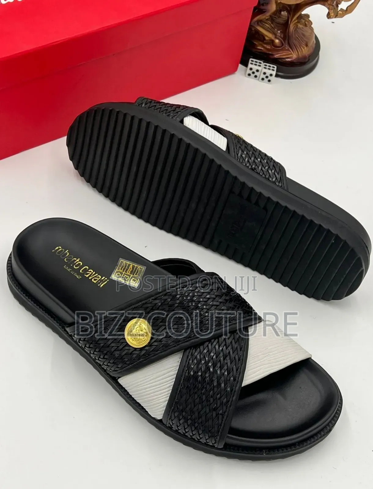 Original Italian Roberto Cavalli Slippers Available in Store