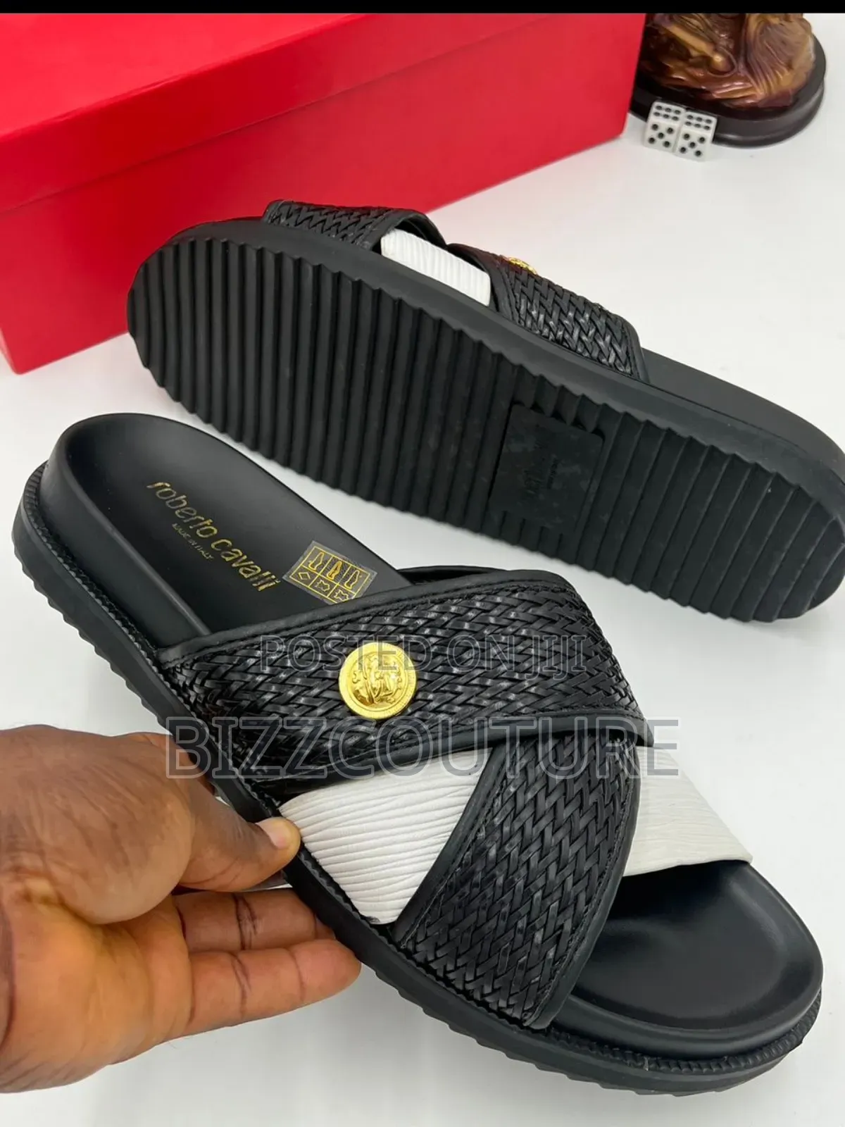 Original Italian Roberto Cavalli Slippers Available in Store