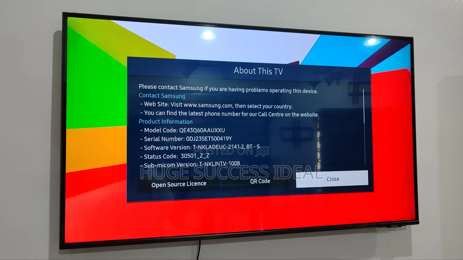 SAMSUNG 43" Smart Ultra HD HDR QLED TV With Bixby, Alexa