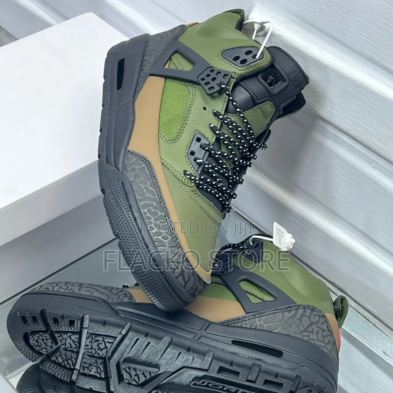 Original Air Jordan Spizike Winterized Legion Green Sneakers