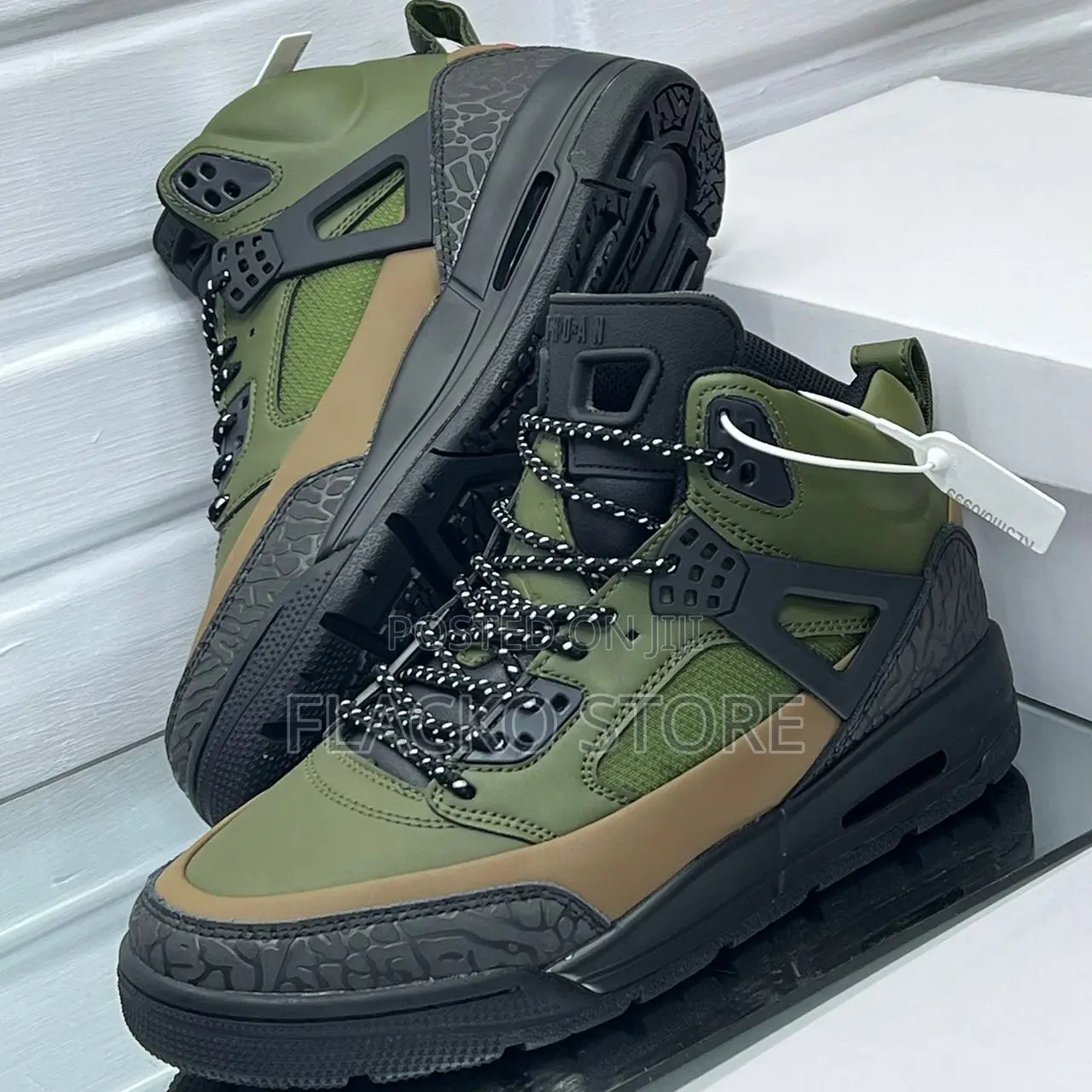 Original Air Jordan Spizike Winterized Legion Green Sneakers
