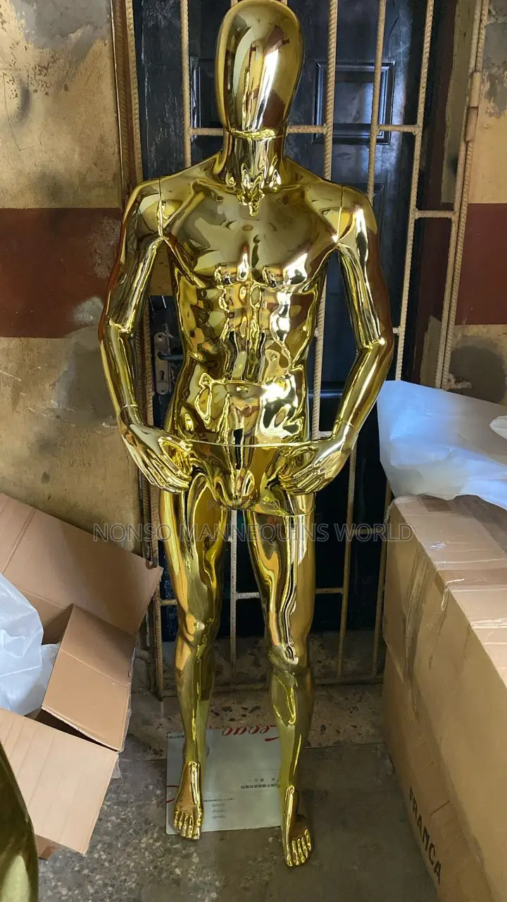 Sf1 Male Gold Chrome Mannequin