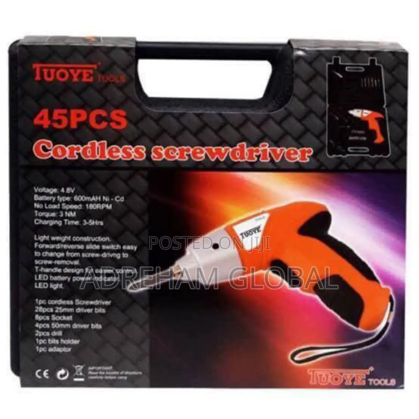 45pcs Cordless Screwdriver.