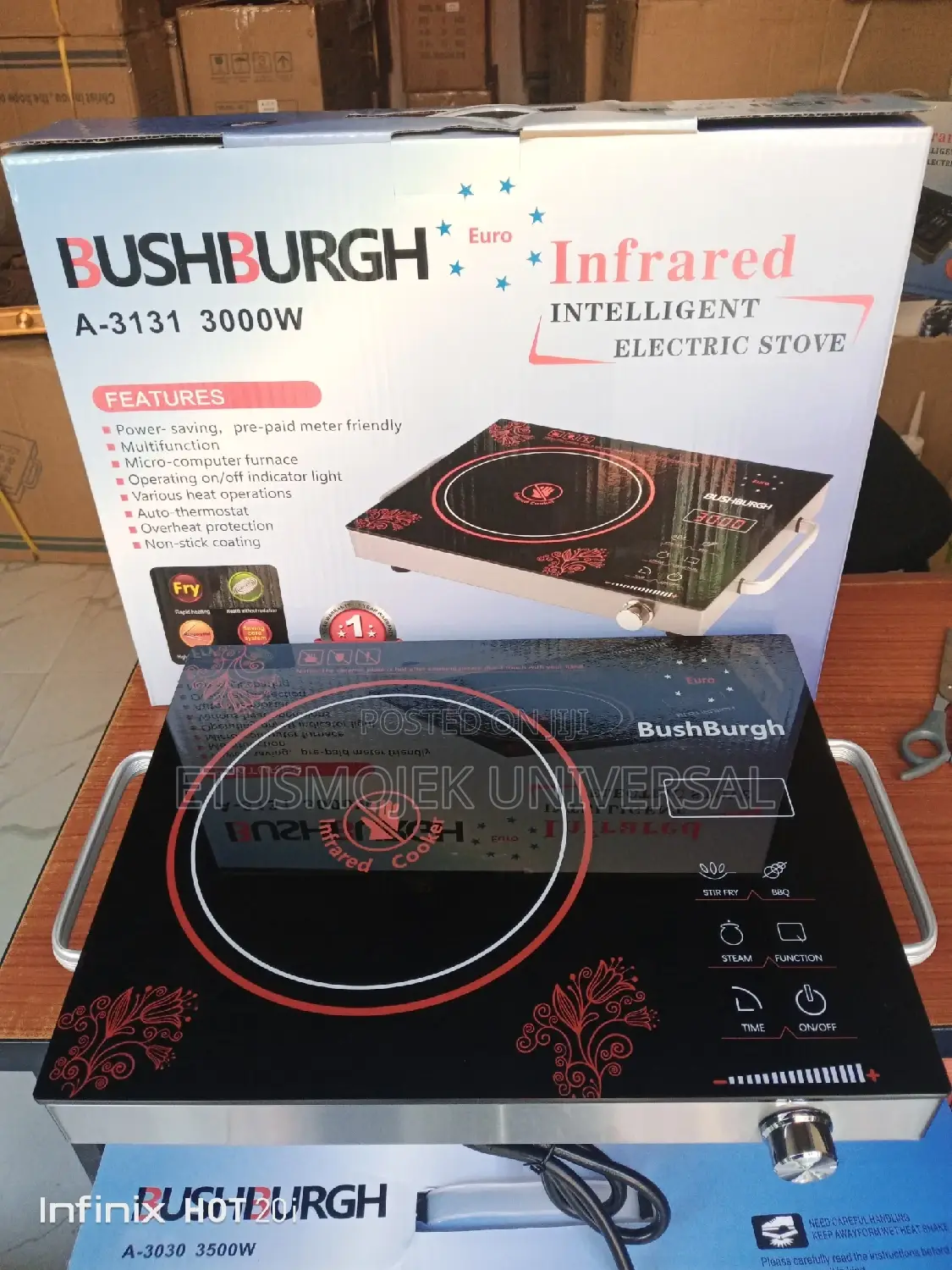 Prepaid Meter Friendly Infrared Electric Stove