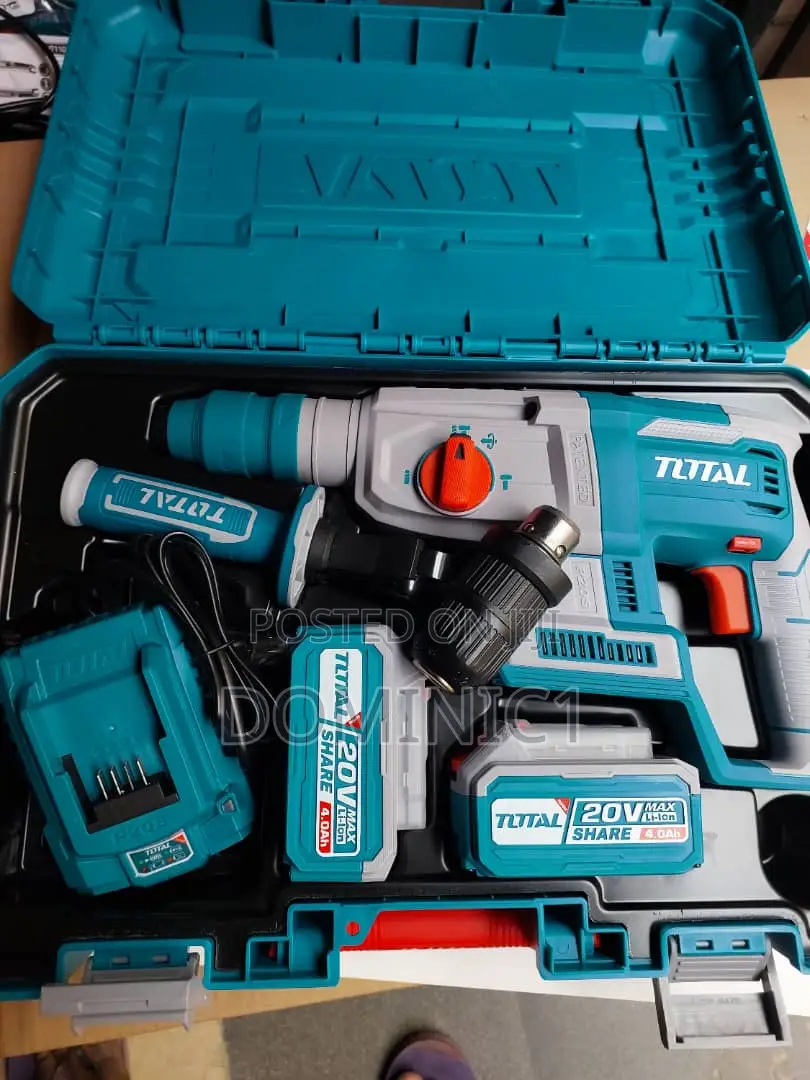 Total 20v Battery Rotary Hammer Machine 4.0ahs