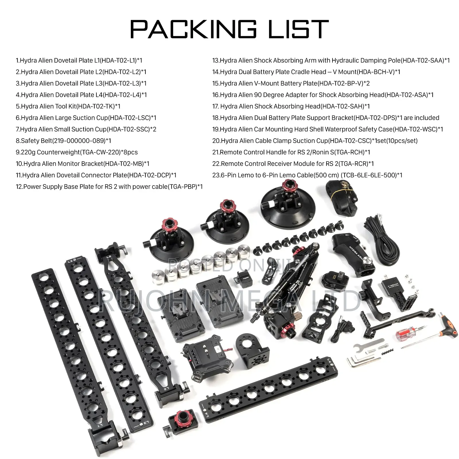 Tilta Hydra Alien Car Mounting System Pro Kit (V-Mount)